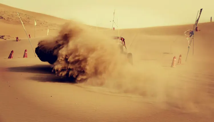 沙坡头激情沙漠冲浪 - 越野车冲沙