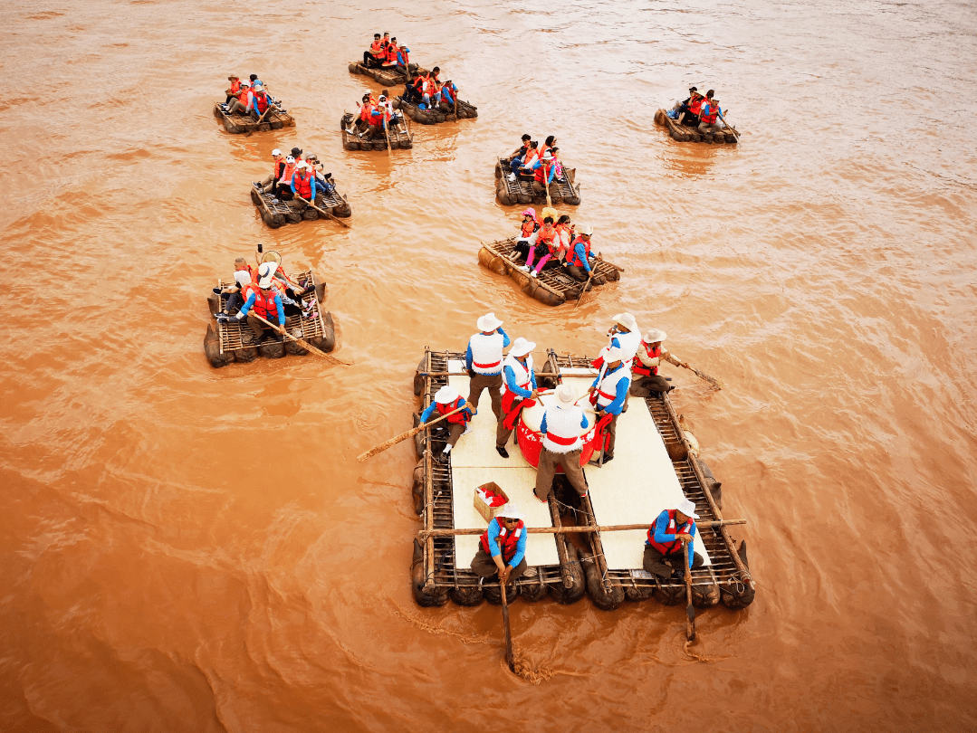 黄河羊皮筏漂流 - 黄河漂流体验